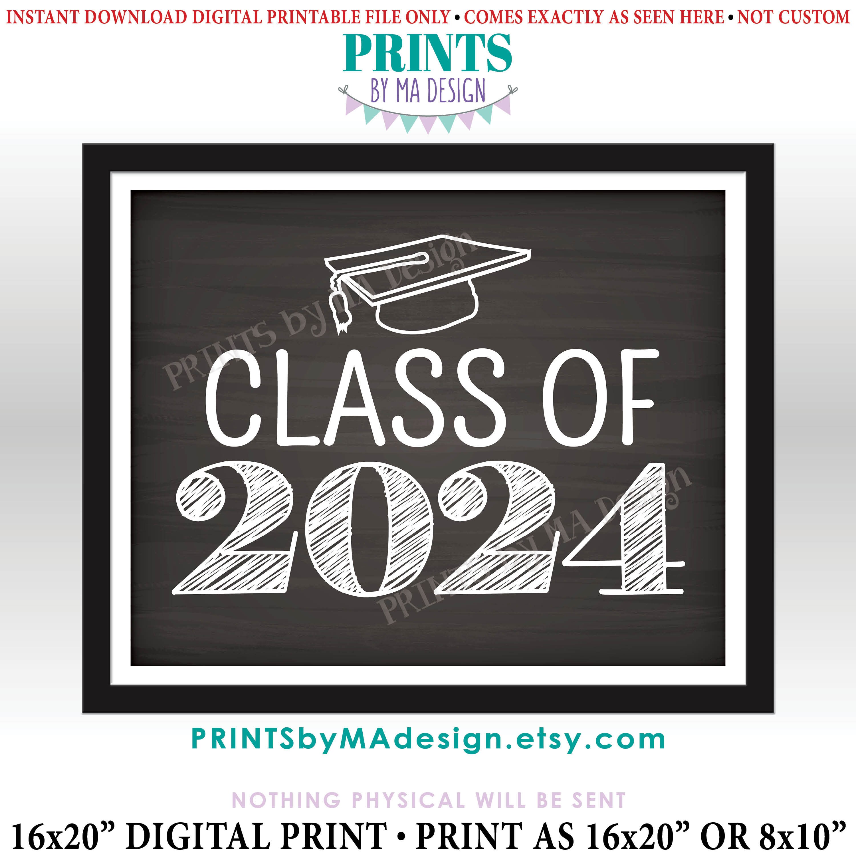 Class of 2025 Sign 2025 Graduation Party Sign 2025 High Etsy