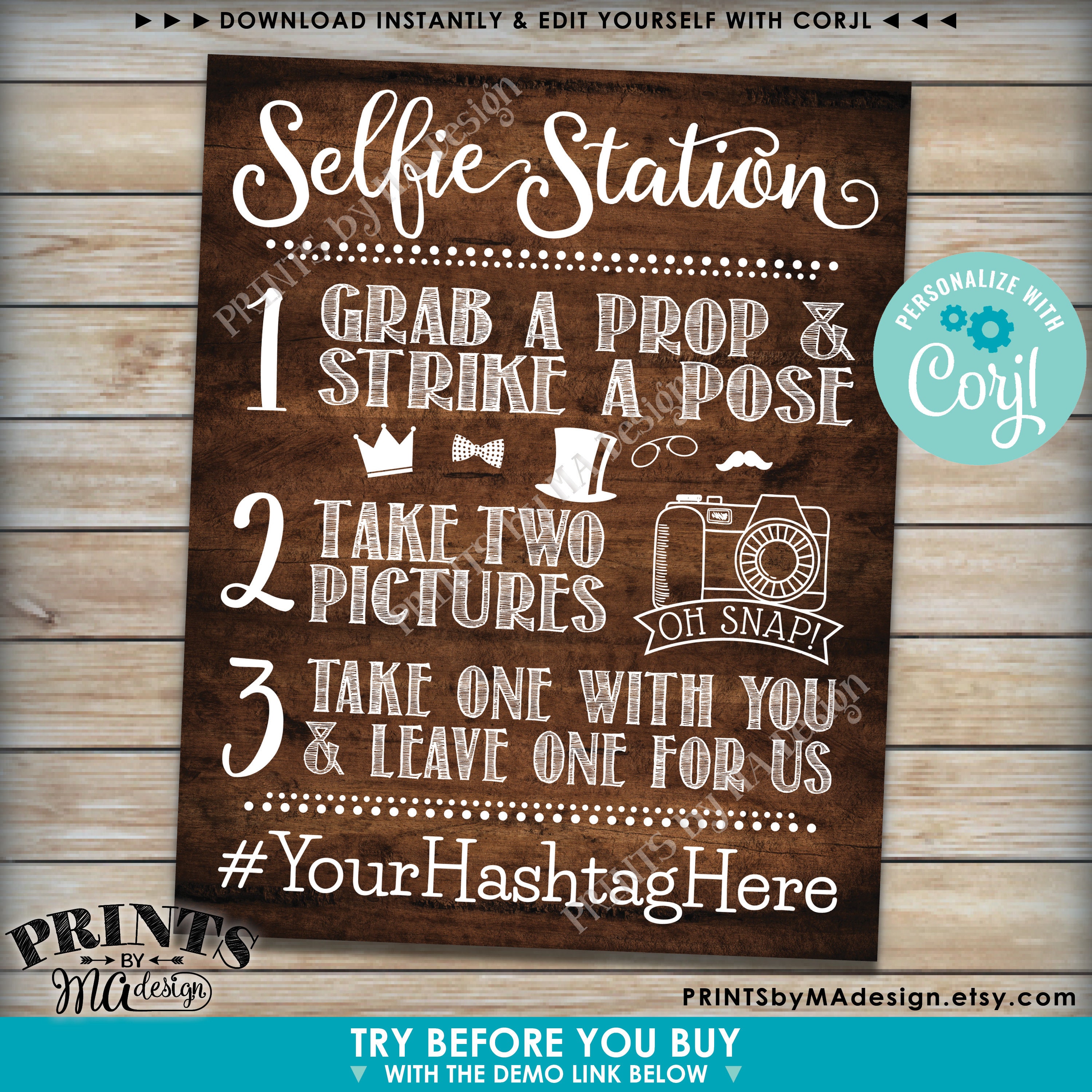 selfie-station-sign-take-2-pictures-leave-one-for-us-custom