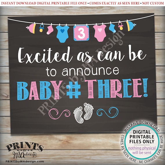 baby announcement printable