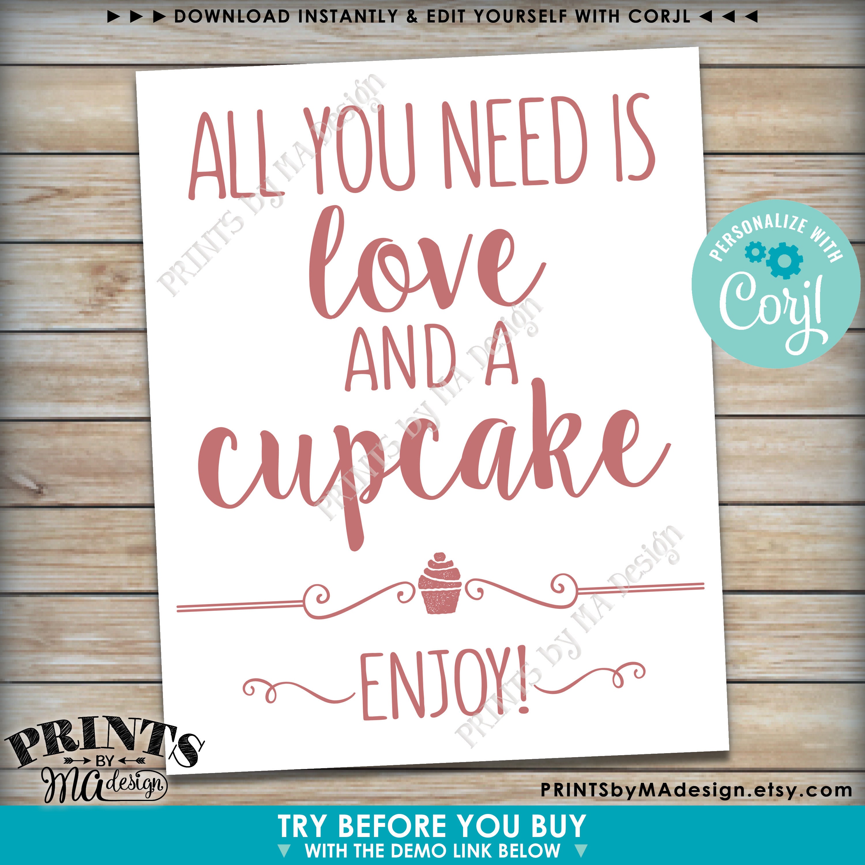 all-you-need-is-love-and-a-cupcake-sign-wedding-cake-printable-8x10-16x20-cupcake-sign