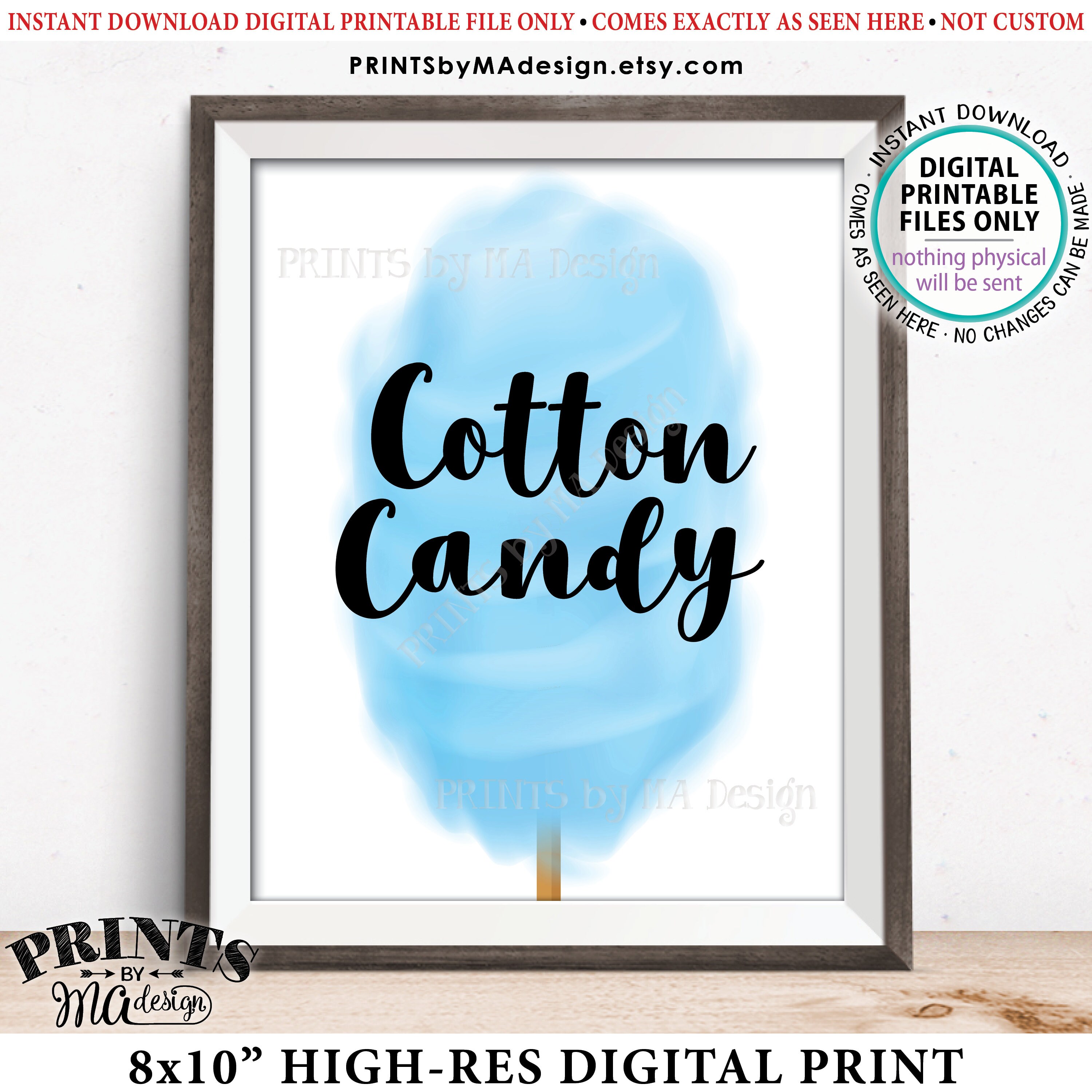 Cotton Candy Sign Etsy