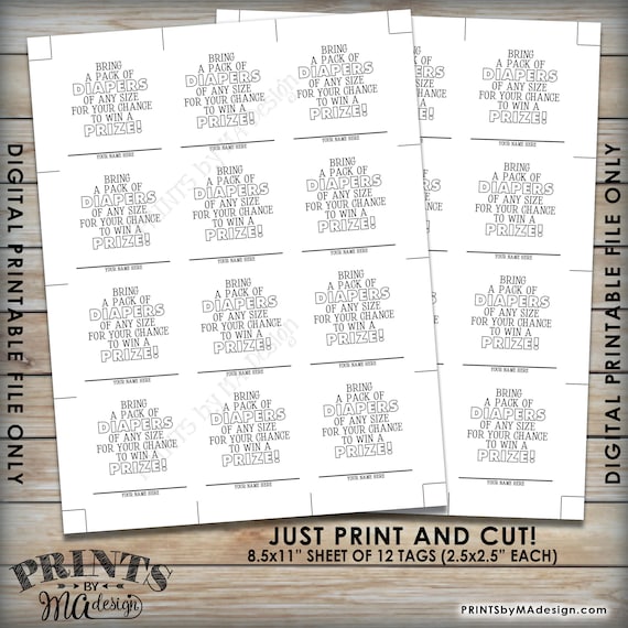 50 Stück Windel-Tickets Für Die Babyparty – Mit Ahornblatt-Design, 5,1 X 8,9 Cm