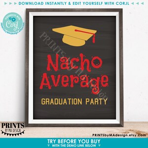 Custom Graduation Party Decorations, Choose Text, One Editable ...
