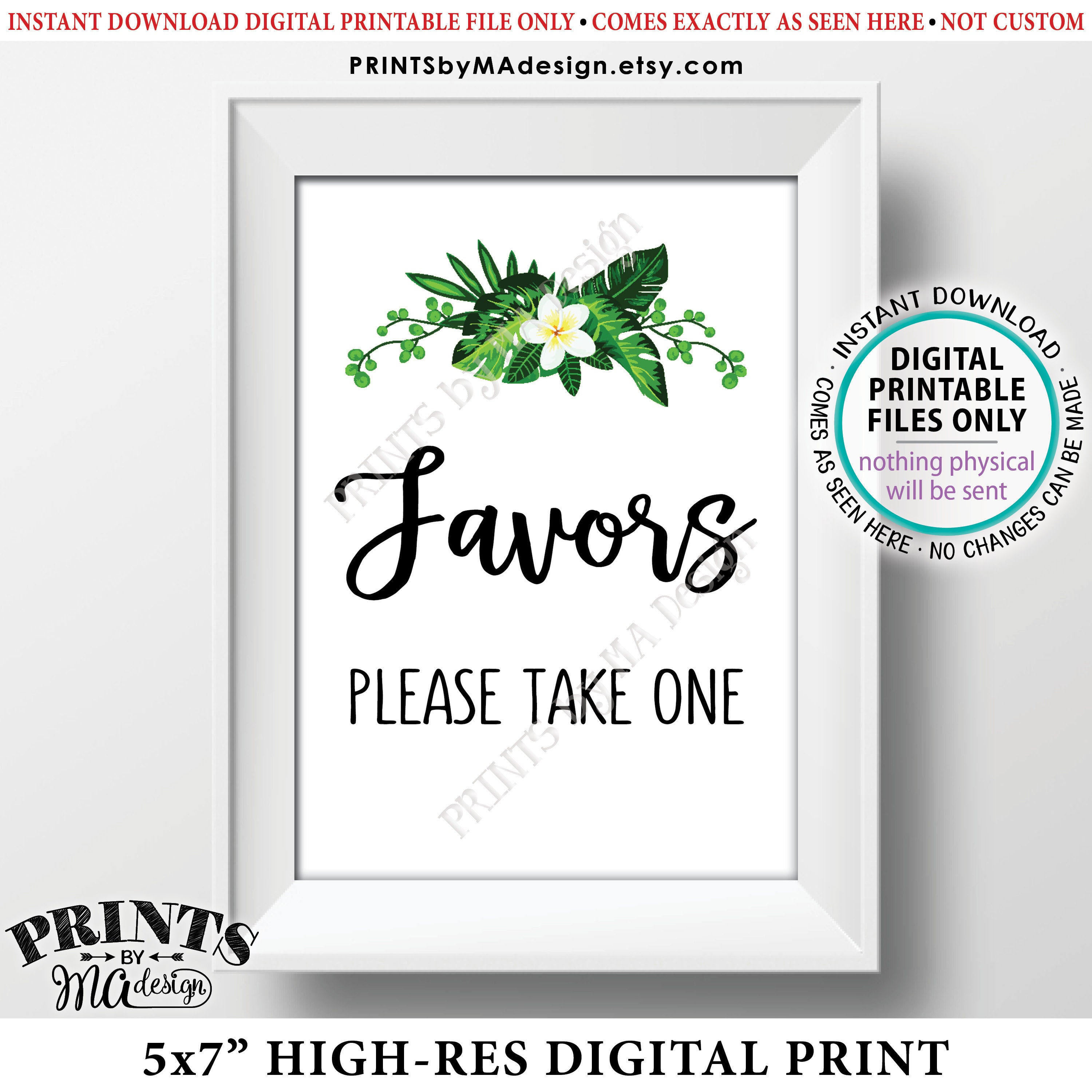 Favors Please Take One Bridal Shower Take A Favor Destination