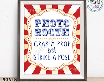 Photobooth Sign Carnival Theme Party Sign, Carnival Photo Booth, Carnival Game, Circus Theme Party, PRINTABLE 8x10/16x20” Carnival Sign <ID>