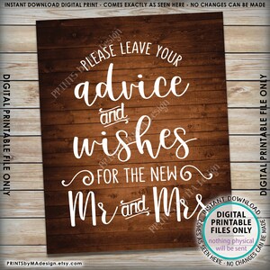 Wedding Advice and Well Wishes, Leave Your Advice and Well Wishes for ...