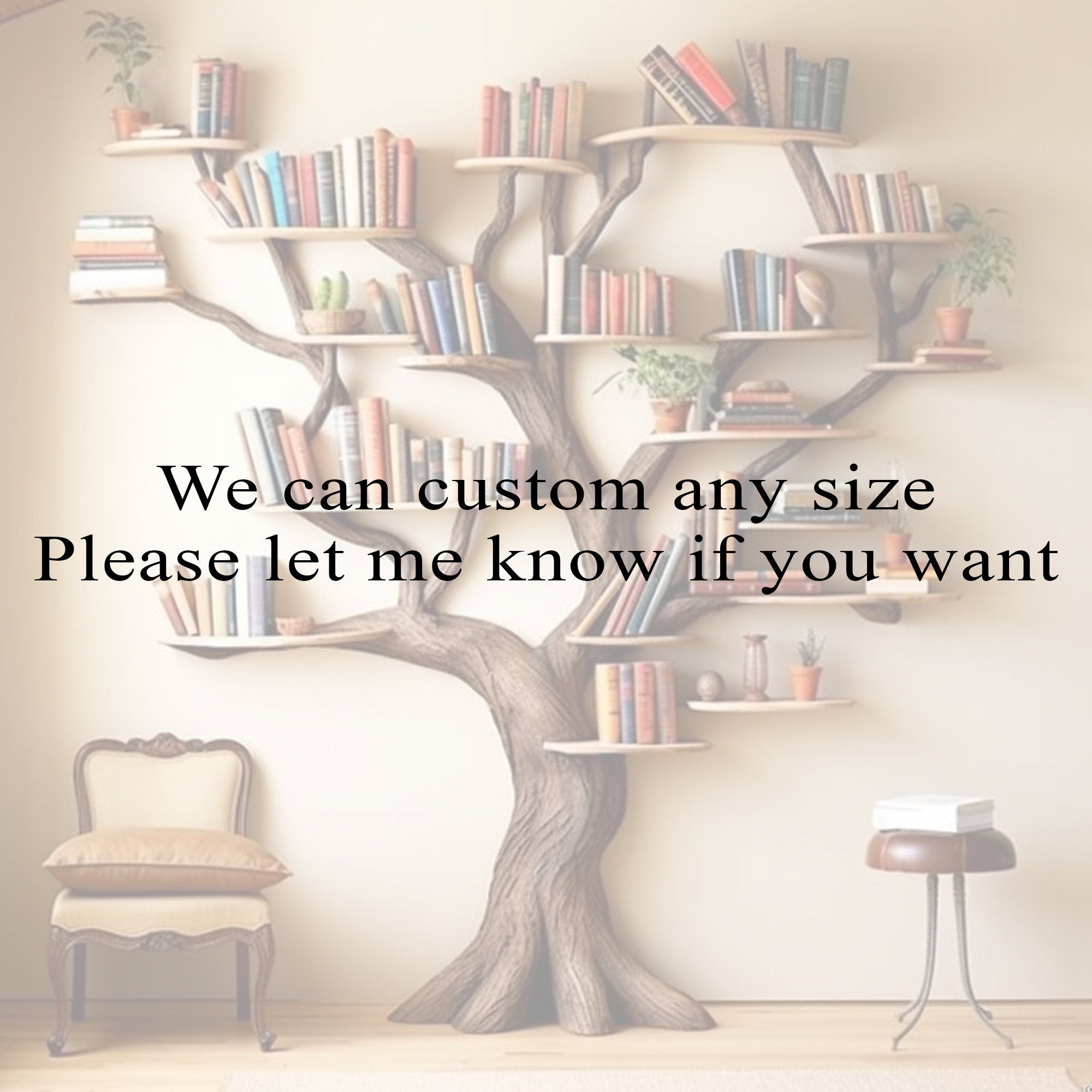 Tree Branch Floating Bookshelf Decor Mount Corner Shelf Live Edge Wall ...