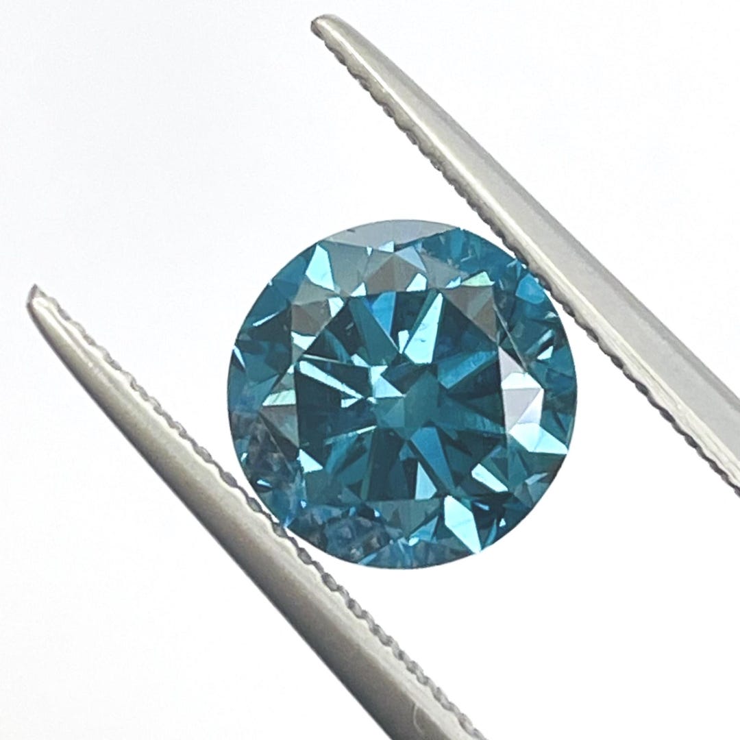 ビリヤード Blue Diamono ビリヤード Blue Diamono 23.29 Carat Blue Zircon and Diamond Ring