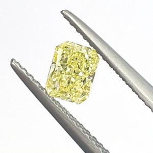 Radiant Cut Diamond 0.50 Carat Fancy Yellow SI2 GIA Certified-Natural Loose Diamond, Radiant Cut diamond, diamond for Jewelry