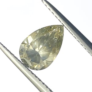 Pear Cut Diamond 1.26 Carat Fancy Grey I1 GIA Certified - Natural Loose Solitaire Diamond, Pear Cut Diamond for Jewelry - Ring