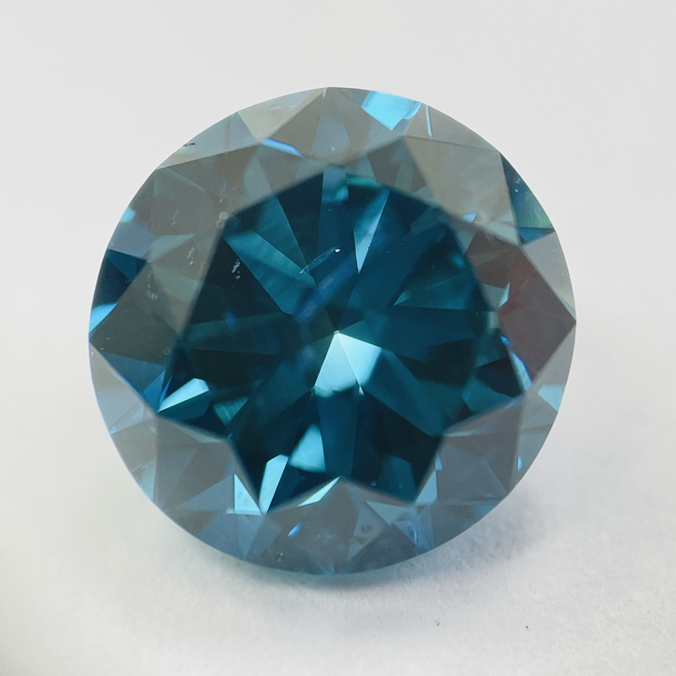 2.58 Carat Round Cut Fancy Vivid Blue Diamond SI1 DGL Certified - Etsy