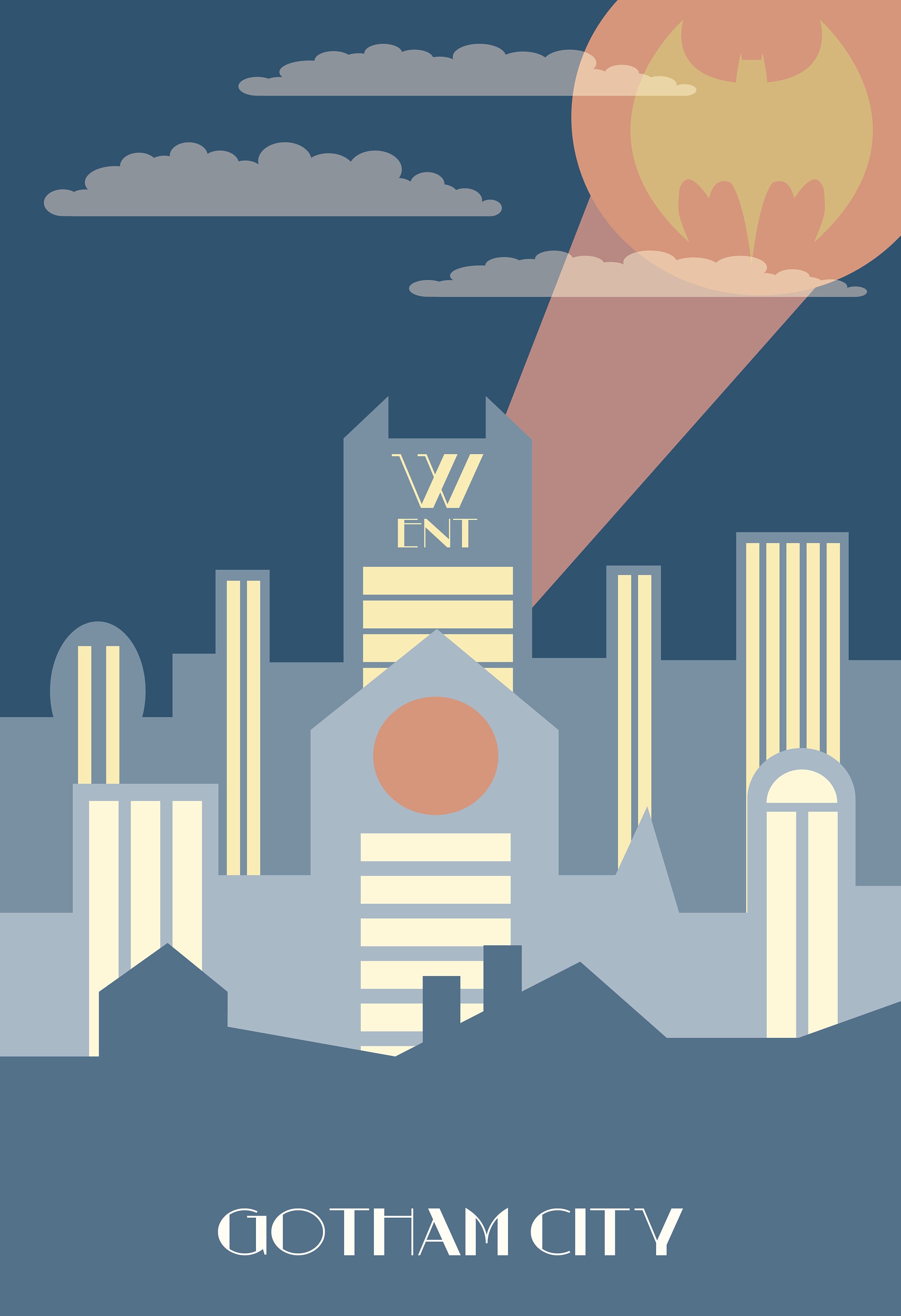 Gotham City in Art Deco - Etsy