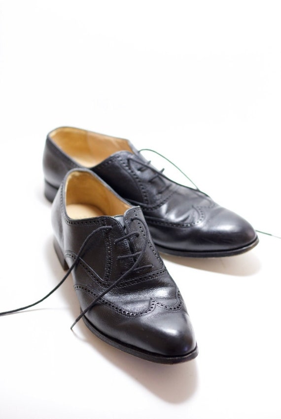 Gravati Handmade Italian Leather Oxfords - Vintage - image 1