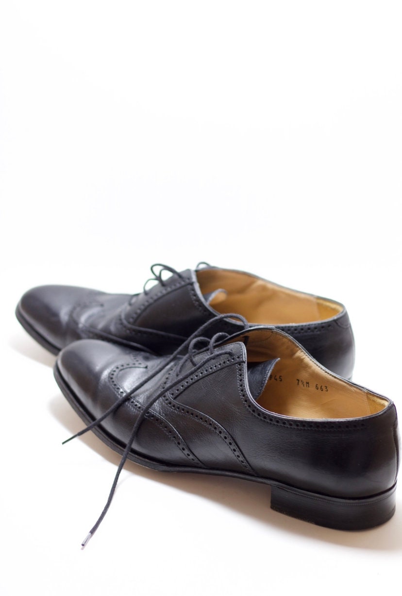 Gravati Handmade Italian Leather Oxfords - Vintage - Etsy display picture 2