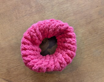 Magenta Scrunchie Bracelet Hair Tie