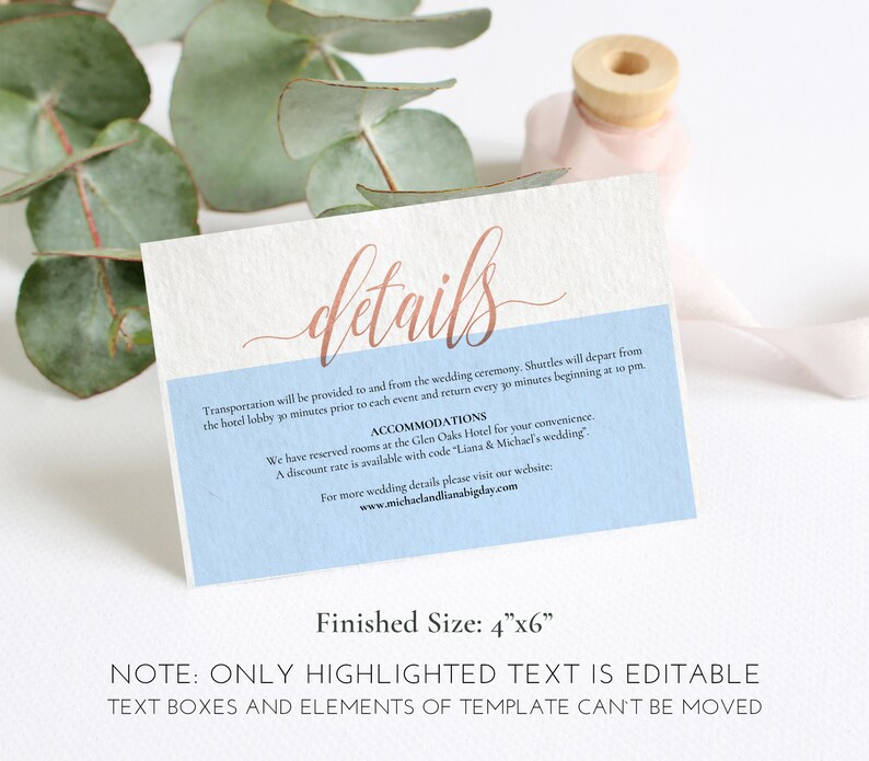 3.5x5 RSVP Rose Gold #DP140/_S1 Wedding Invitation Set Pdf Template INSTANT DOWNLOAD Editable Wedding Bundle 5x7 Invitation,4x6 Details