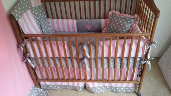 polka dot baby bedding