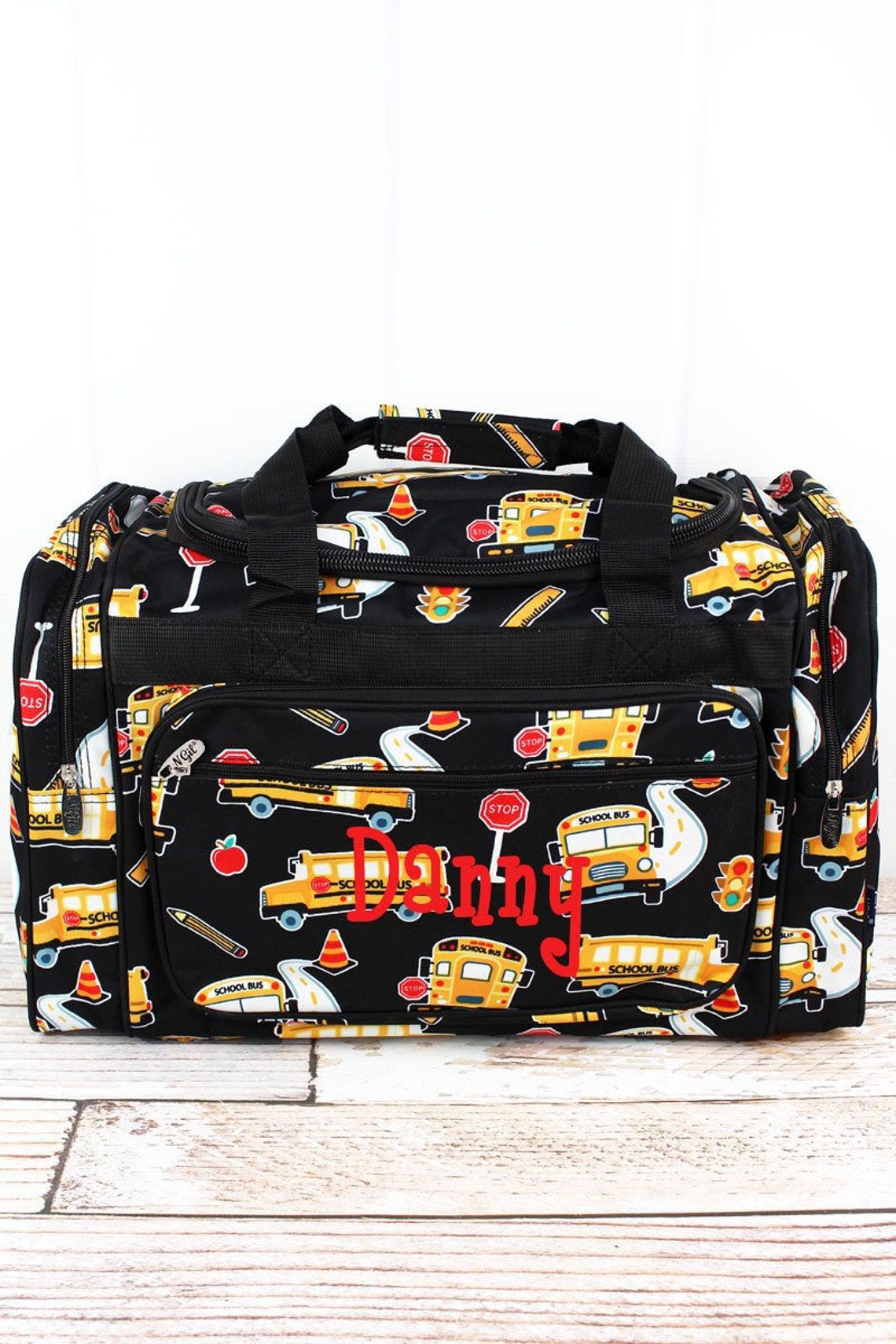 Back To School 20 Personalized Duffle Bag With Monogram Etsy