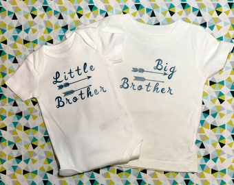 Big Brother, Little Brother Sibling Set/ Sibling Shirts/ Sibling Shirt Set/ Sibling Gift/ Little Brother Onesie/Big Brother Shirt