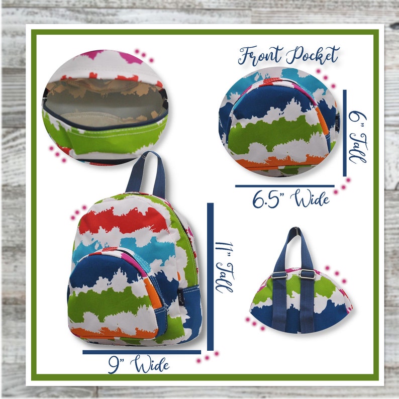 Cow Hide Patchwork Preschool Backpack Monogrammed Backpack Mini Diaper Bag Backpack Purse image 5