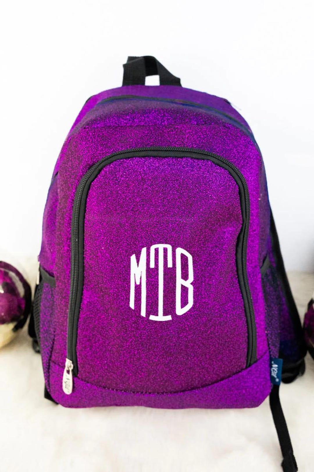 Personalized Purple Glitter Backpack, Cheer Dance Bag, Teen Gift - Etsy