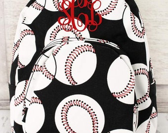 Baseball Preschool Canvas Personalized or Monogrammed Preschool Custom Backpack