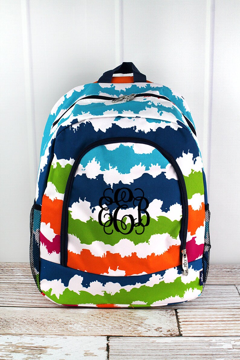 Summer Vibes Backpack for Teens Personalized Backpack Kids Monogrammed Backpack