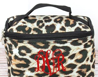 Leopard Top Lid Makeup Bag for Teen Girl Gifts Cosmetic Travel Case Cosmetic Bag Gift For Her