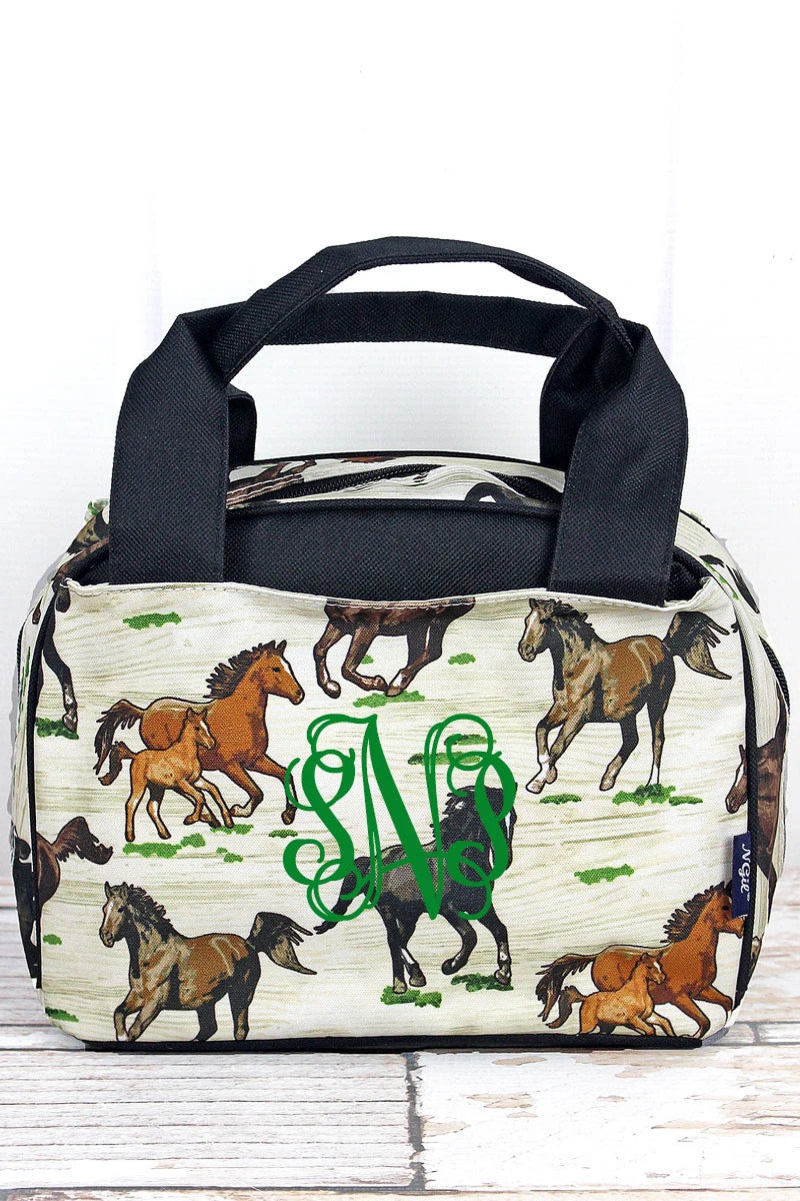 Wild Horses Insulated Lunch Box for School Monogram Lunch Bag Etsy