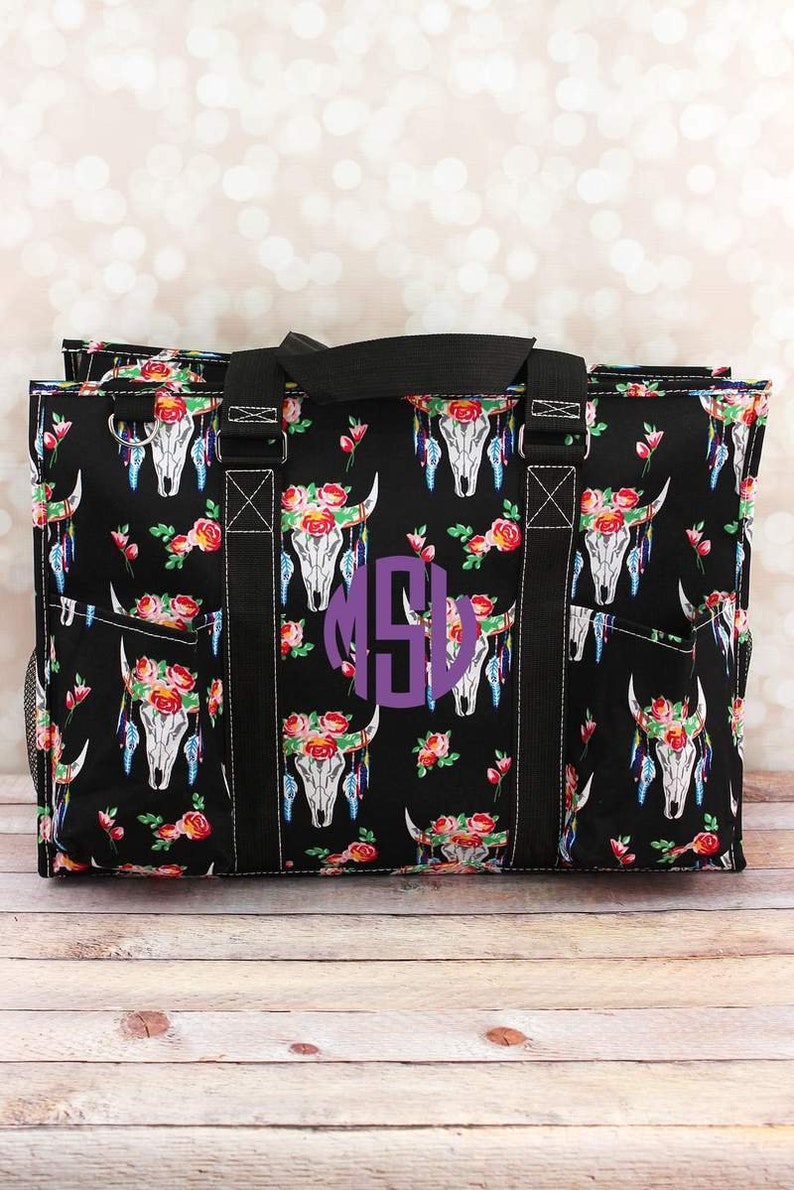 Free Spirit Steer Diaper Bag for Twins in Black or Pink Diaper Bag for Two Diaper Bag for Dad Nursing Bag Craft Storage Craft Tote