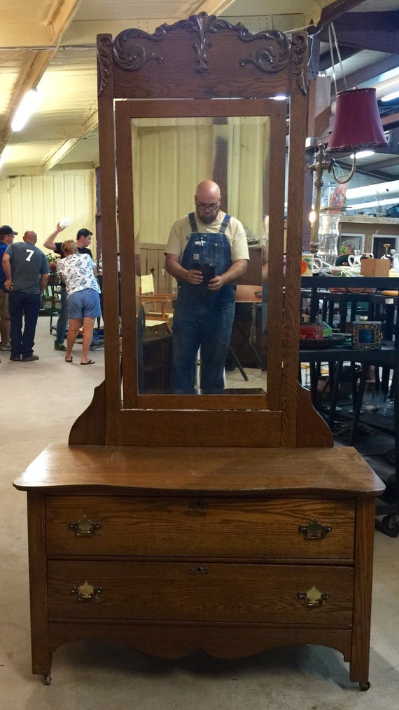Items similar to Antique Oak Lowboy or Princess Four Drawer Dresser