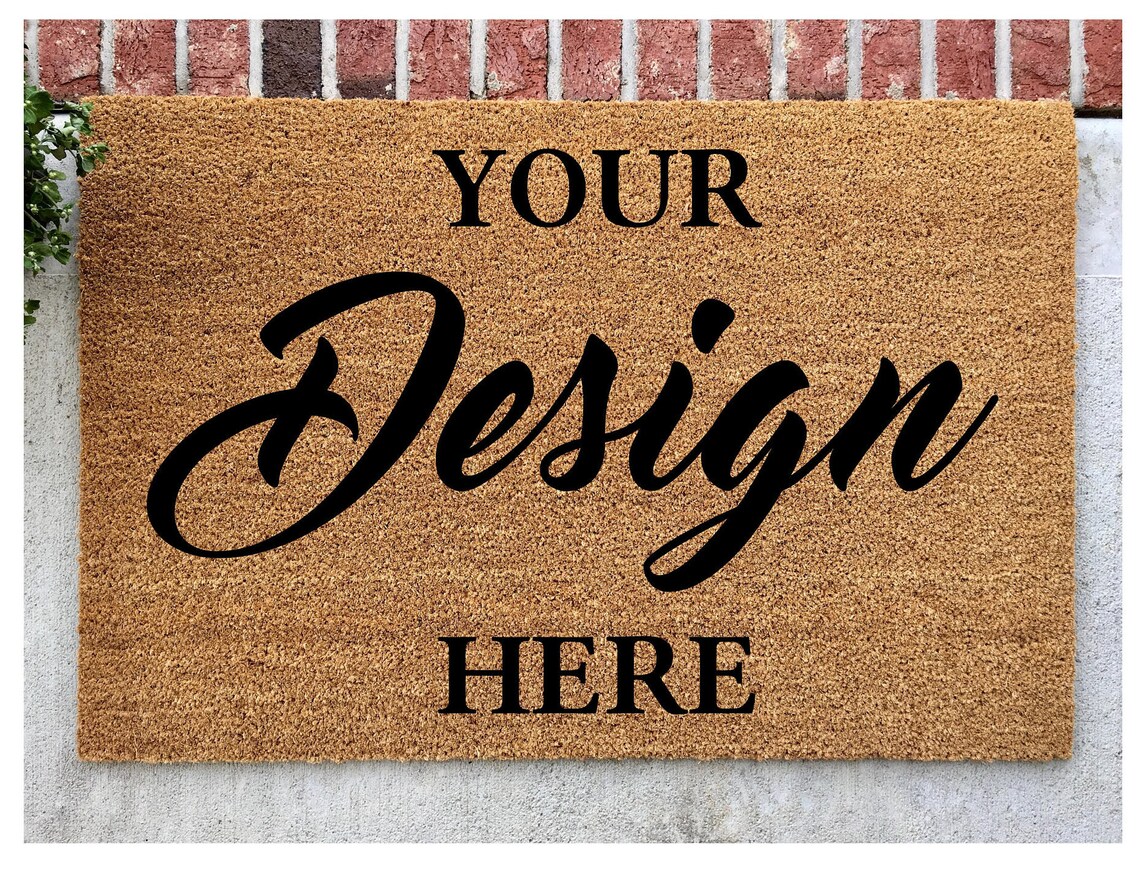Personalized Door Mat // Design Your Handpainted Door Mat // Etsy