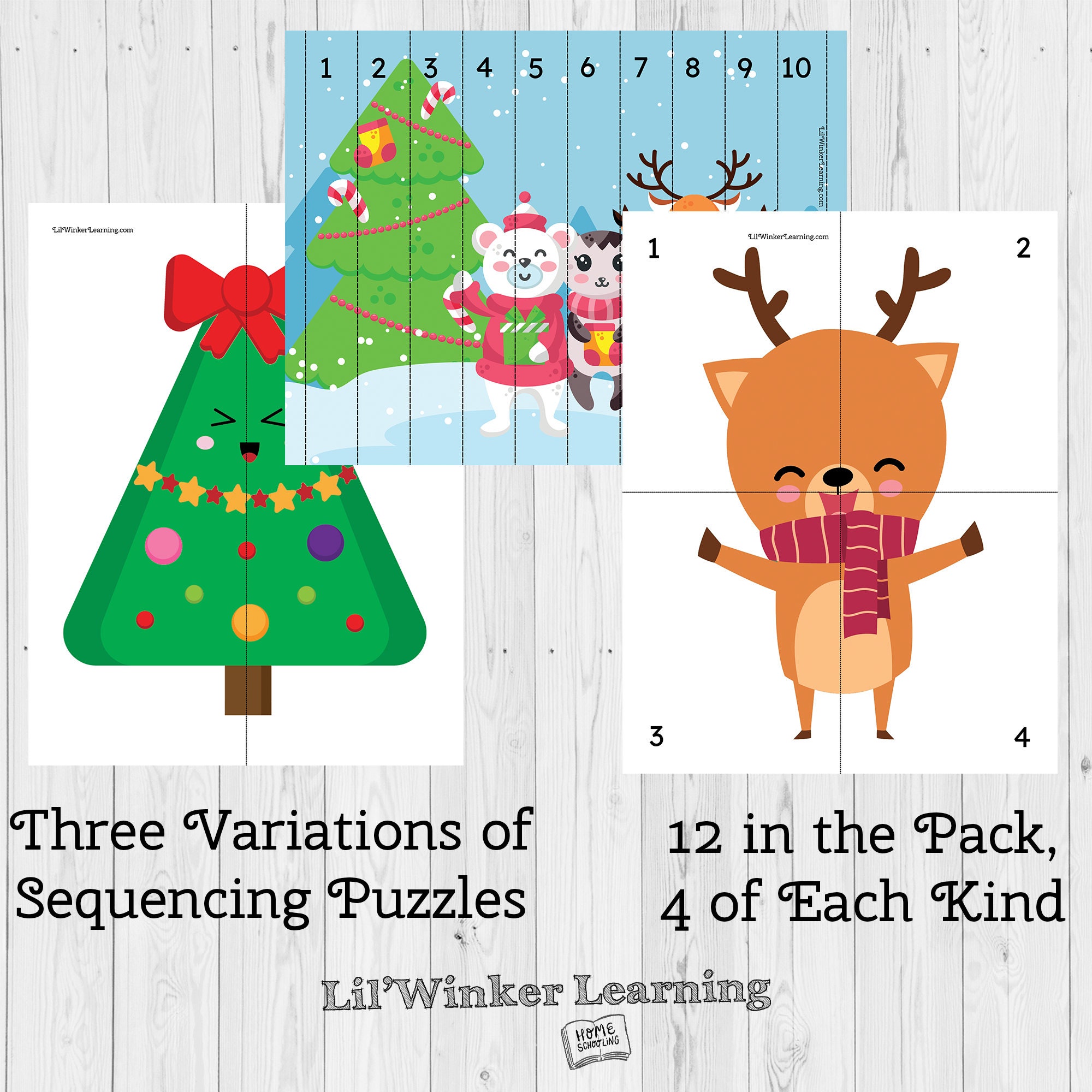 Preschool Christmas Activities Bundle Coloring Pages Ten - Etsy