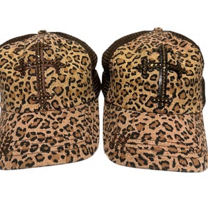 Leopard Bling Hat - Etsy display picture 1