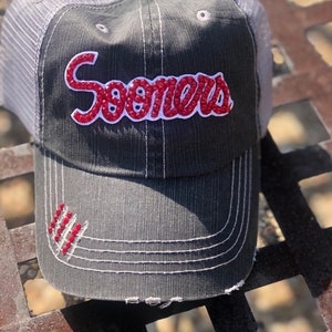 Oklahoma OU Sooners Trucker BLING Baseball Hat - Etsy