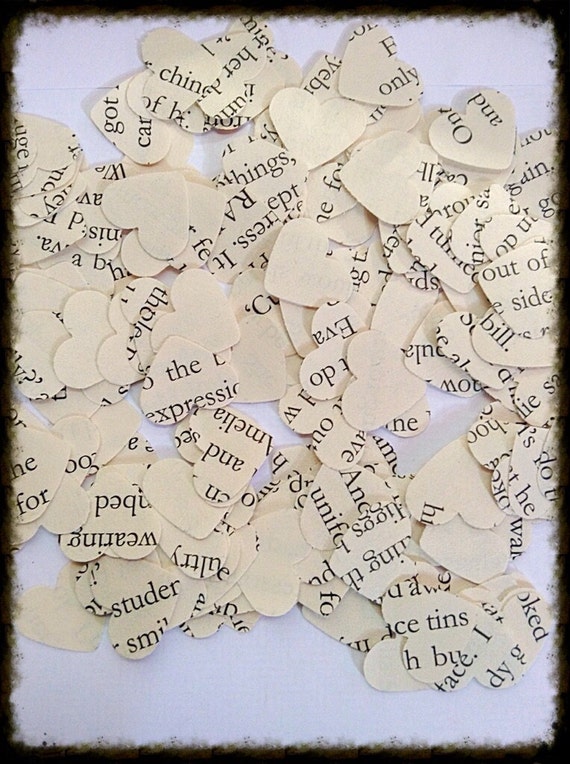 3000 Table Confetti Paper Hearts Wedding Confetti Handmade Etsy