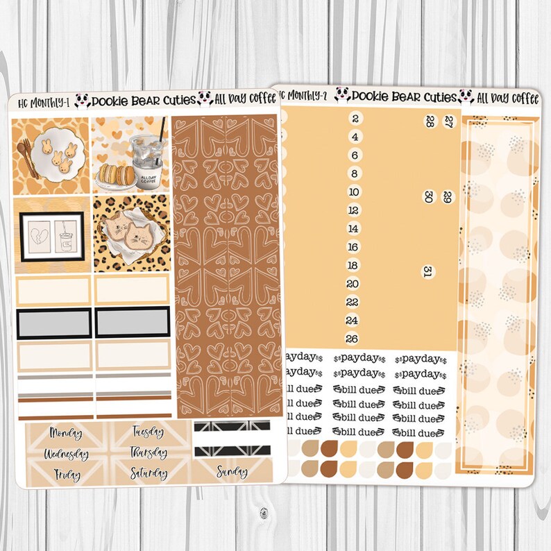 Hobonichi Cousin Monthly All Day Coffee