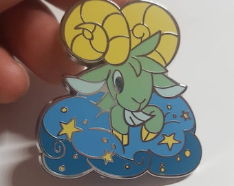 Ram in the Clouds Enamel Pin