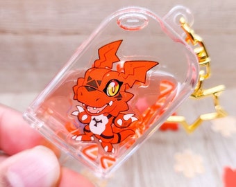 Guilmon Popsicle Acrylic Charm Keychain