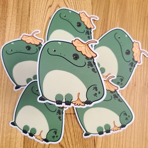 Gingko Frog Vinyl Sticker