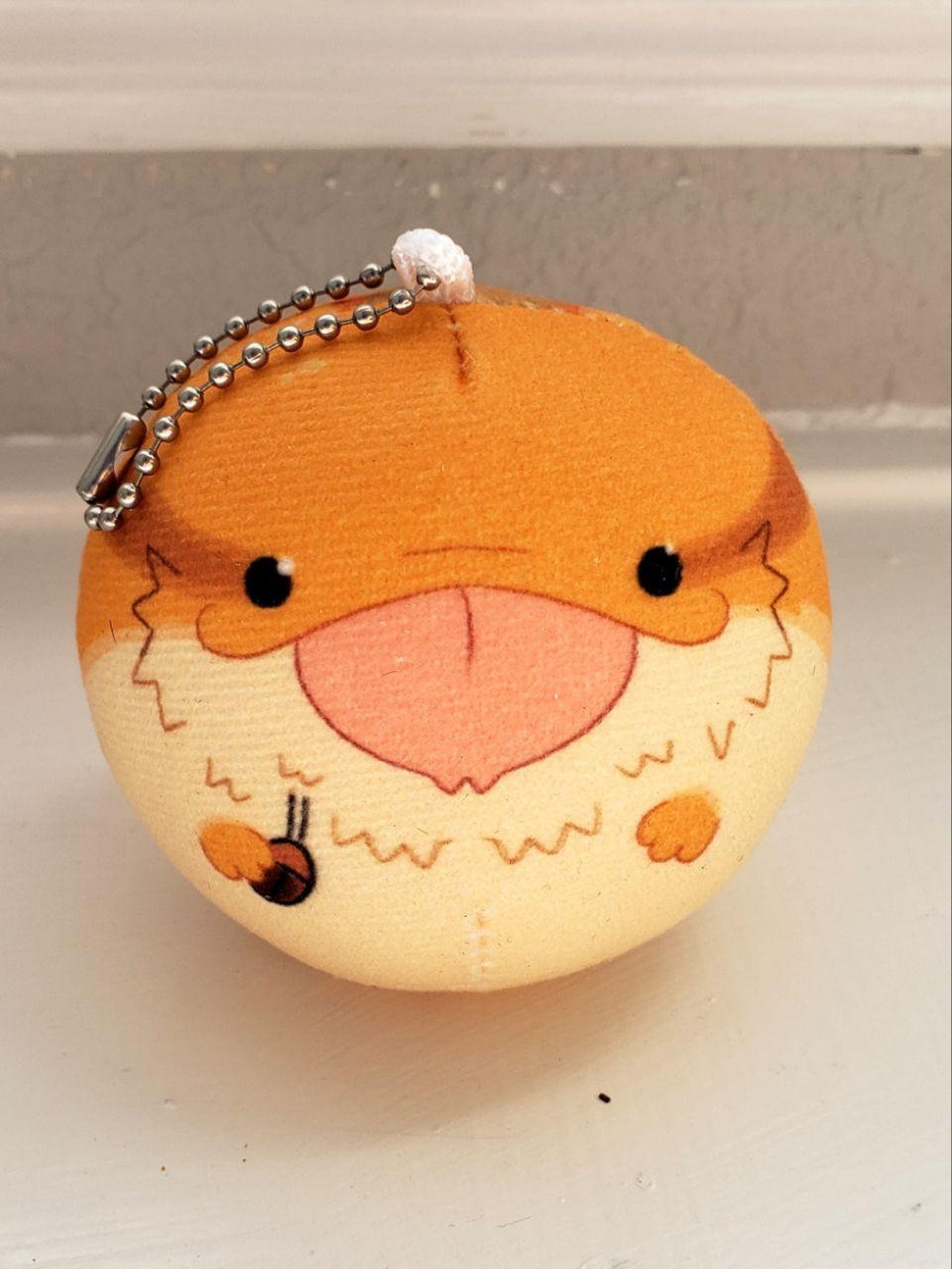 Bearded Dragon Squishy Ball Keychain Charm Etsy