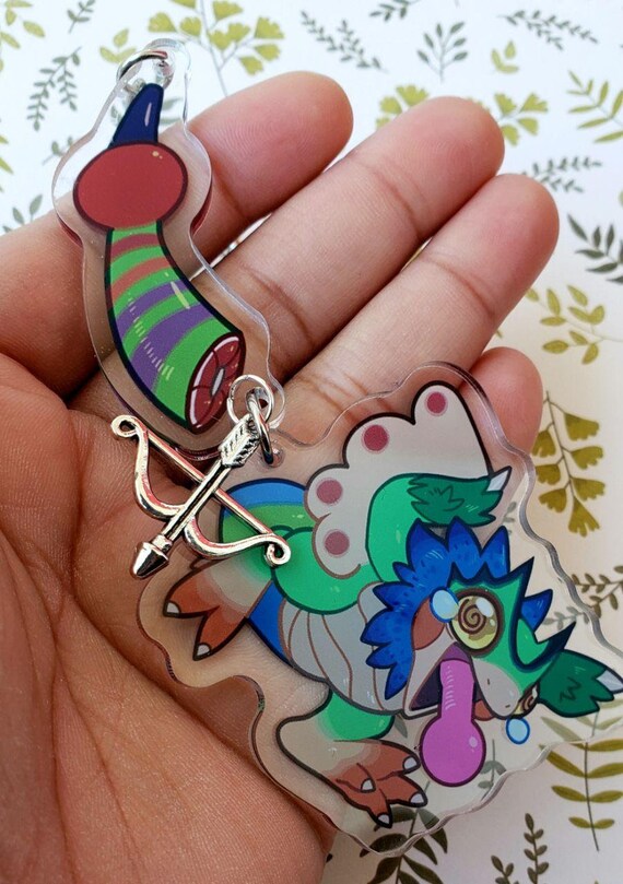 Monster Hunter World Dangling Tail Acrylic Charms Etsy Monster Hunter World Dangling Tail Acrylic Charms Etsy
