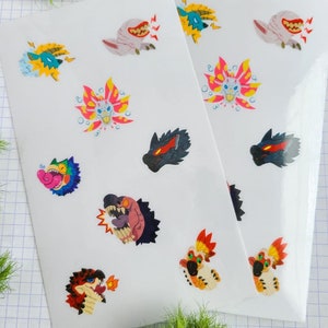 Monster Hunter Wild Monster Sticker Bogen