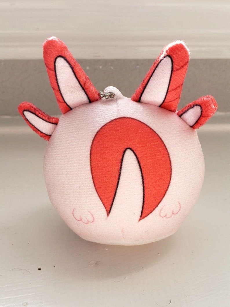 Bubbly Axolotl Squishy Ball Keychain Charm Etsy