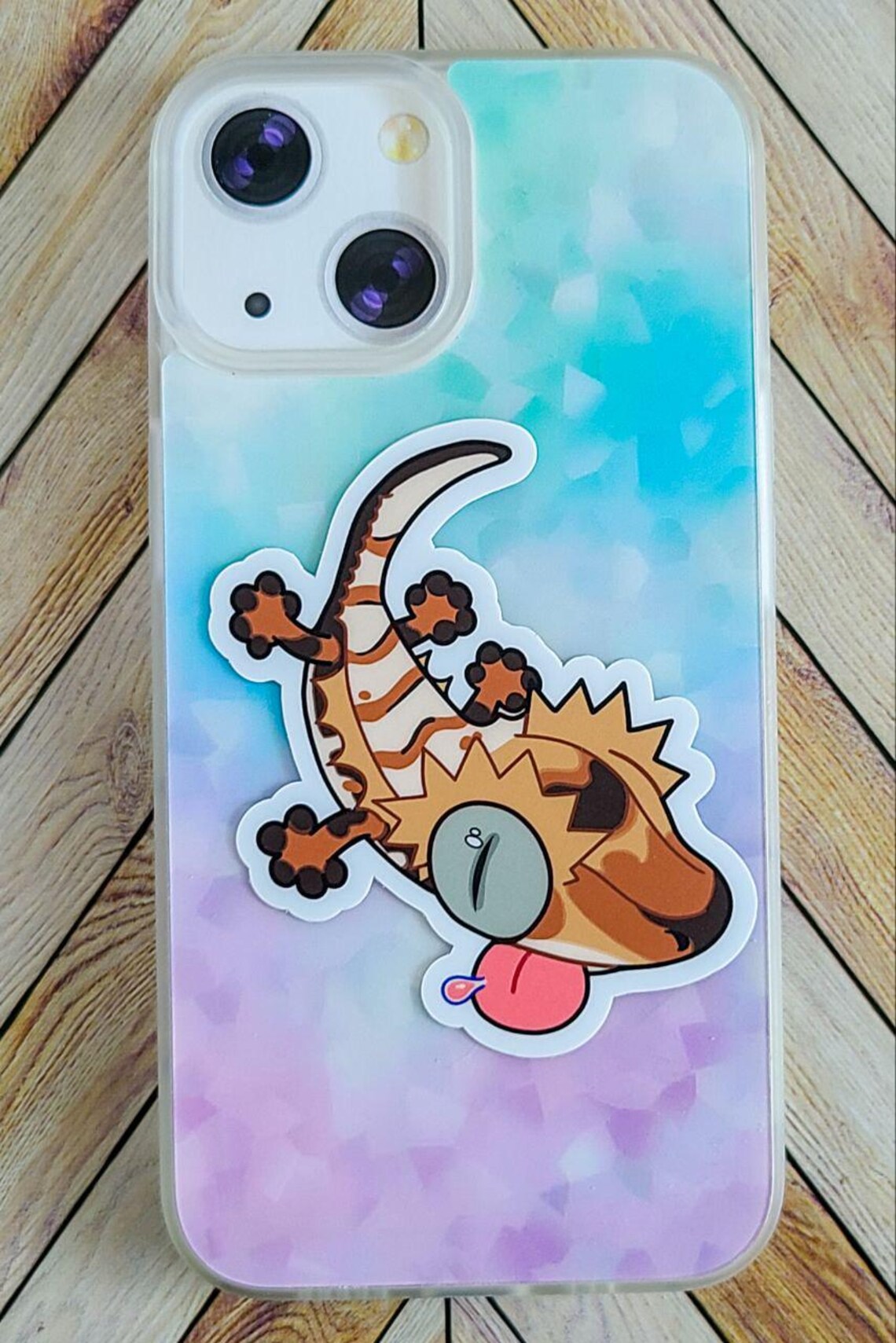 Crested Gecko Harlequin Morph || Waterproof Vinyl Sticker - Etsy