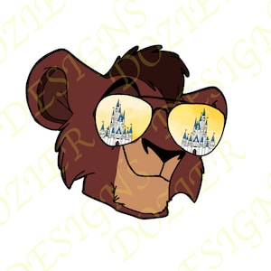 Kovu Castle Glasses SVG/PNG Digital File Sublimation Cricut Silhouette HTV