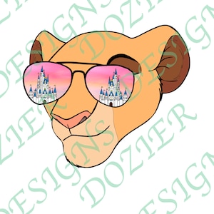 Sarabi Castle Glasses SVG/PNG Digital File Silhouette Cricut Sublimation HTV