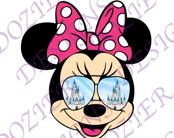 Minnie Mouse Castle Sunglasses SVG/PNG