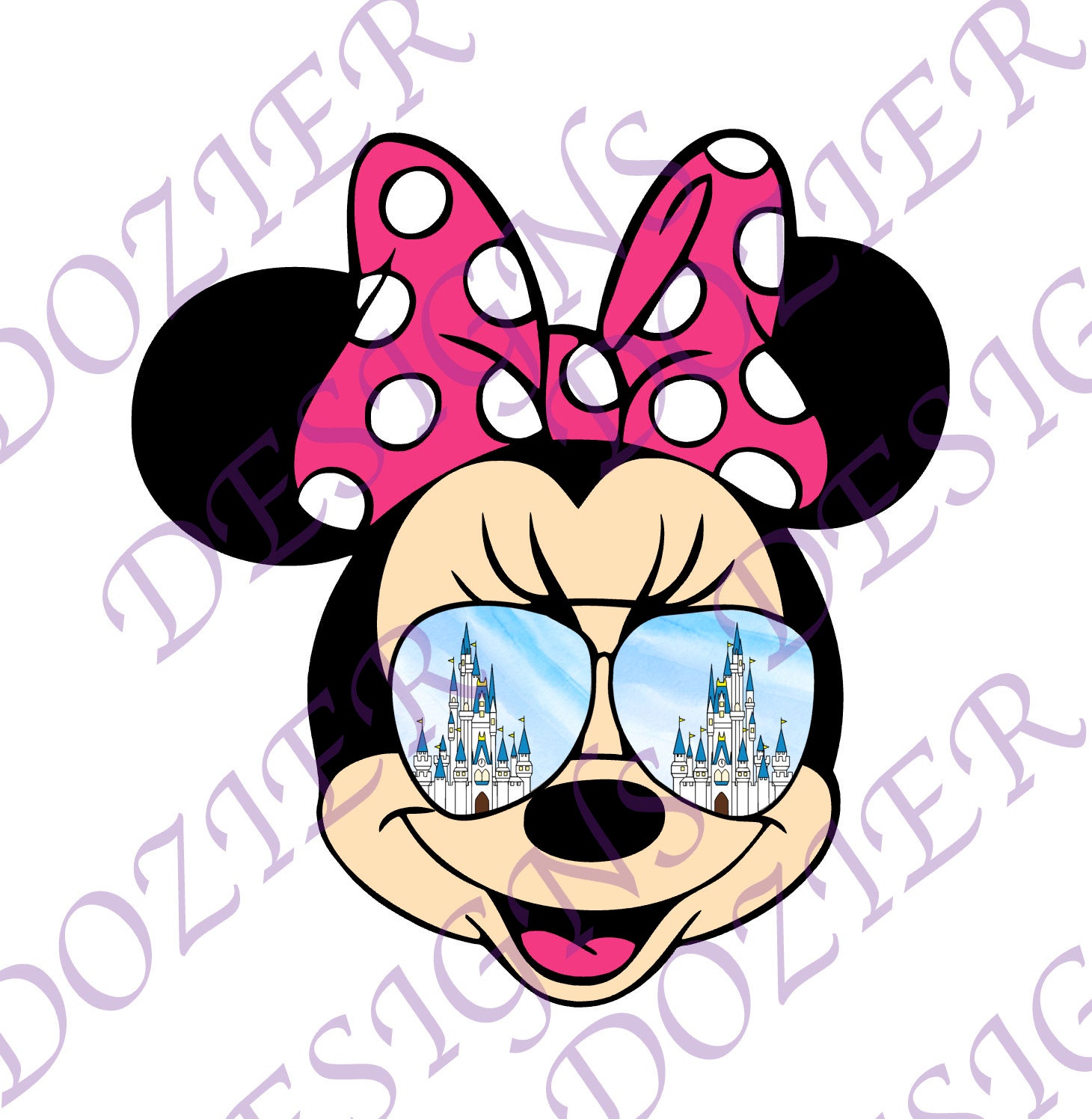 Minnie Mouse Castle Sunglasses SVG/PNG
