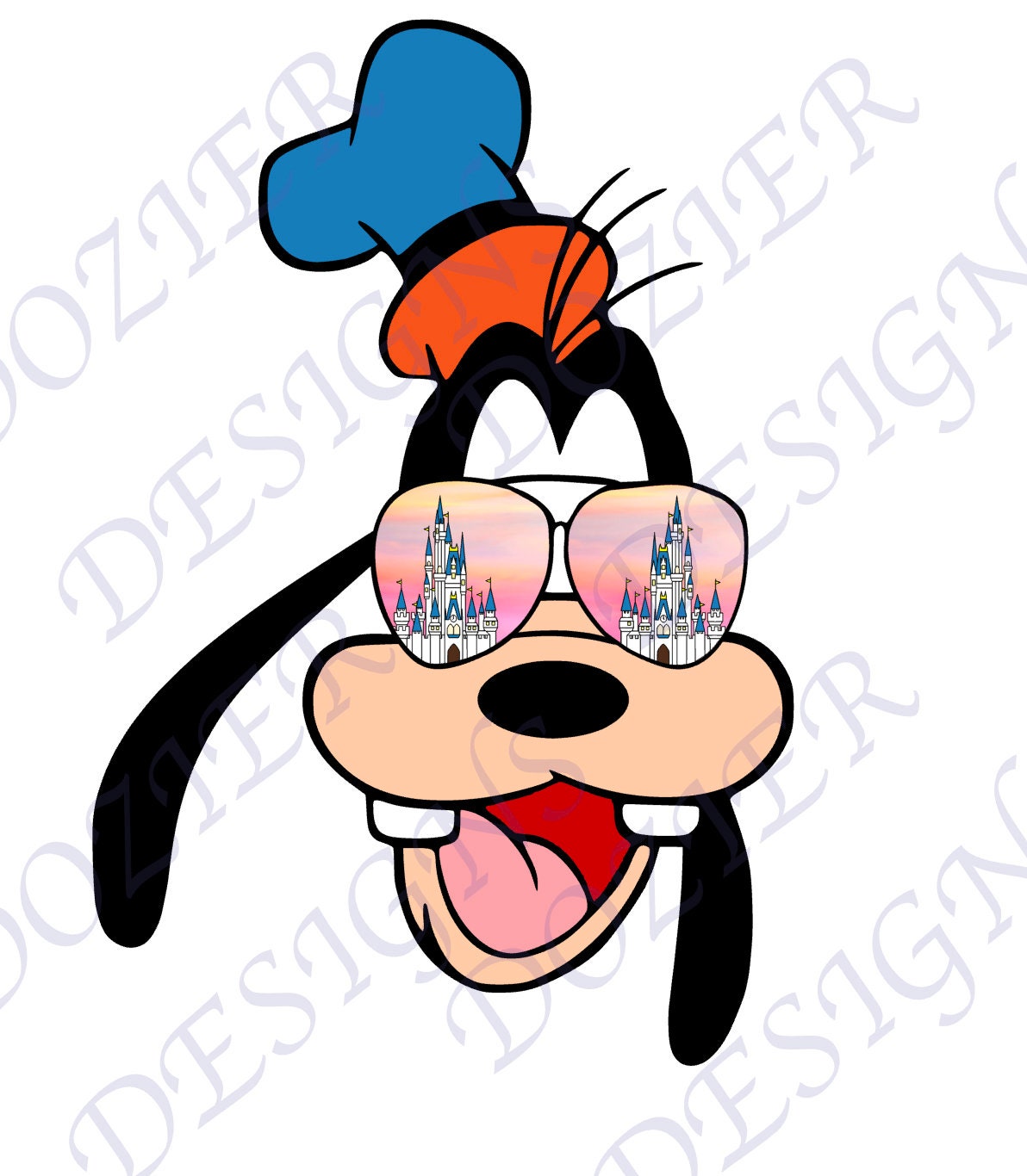 Goofy Castle Sunglasses SVG PNG File
